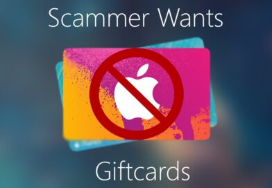 look out for gift card scammers.
