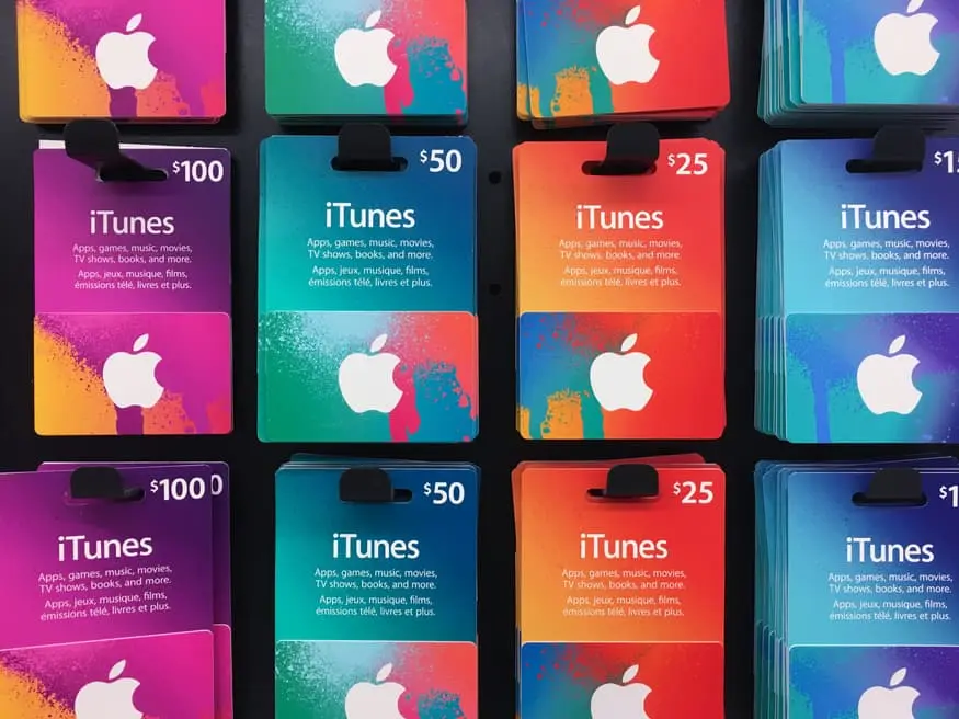 iTunes gift card scams
